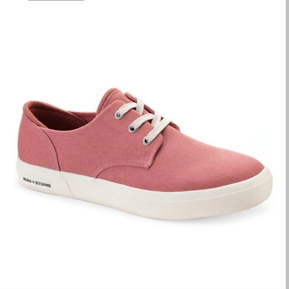 Sun + Stone Men's Casual Shoes Kiva Textile Lace Up Fashion Sneakers Red Sz 12